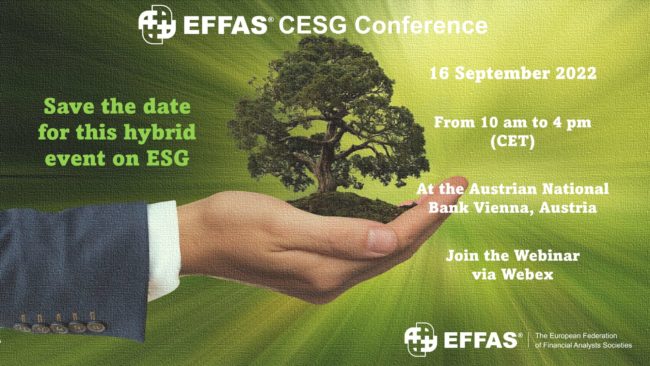 EFFAS CESG CONFERENCE