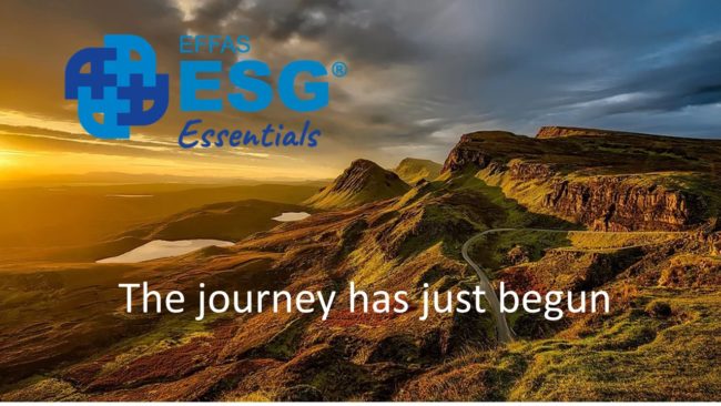 ESG Essentials the journey has just begun
